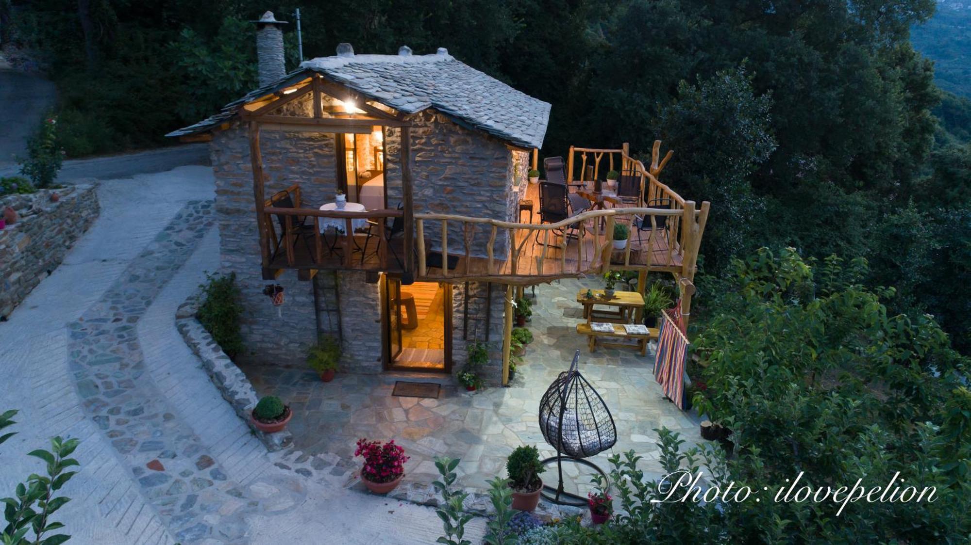 Aristoteli'S Stone House Makrirrákhi Buitenkant foto