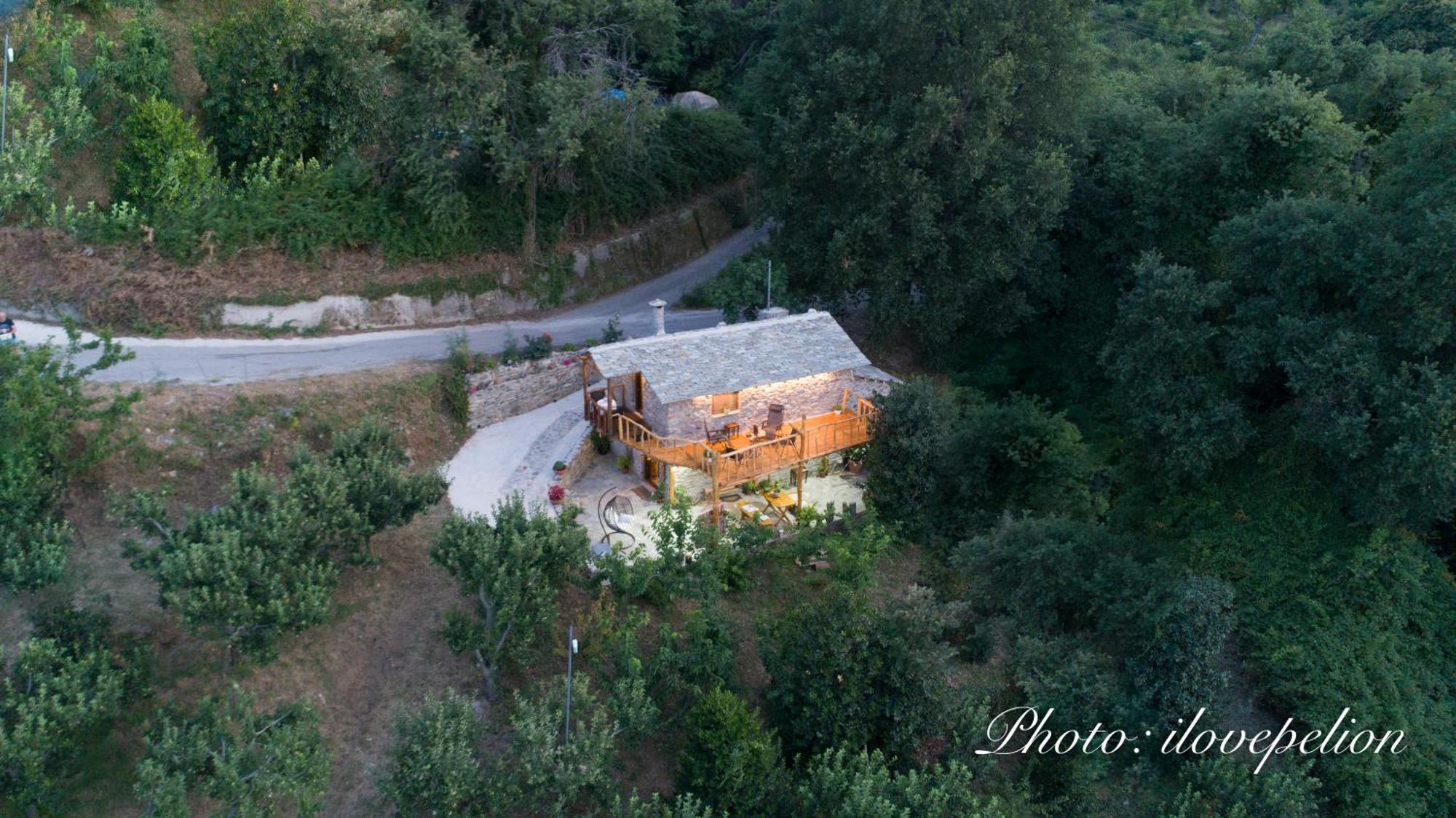 Aristoteli'S Stone House Makrirrákhi Buitenkant foto